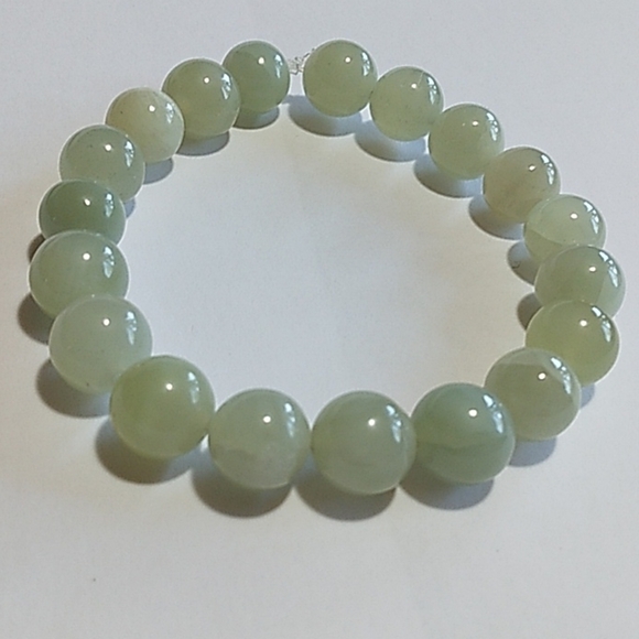 AAA+ Natural Boulder Opal & Hematite Beaded Bracelet, Smooth  NWT Boulder Opal and Jade Stretch Bracelets.
